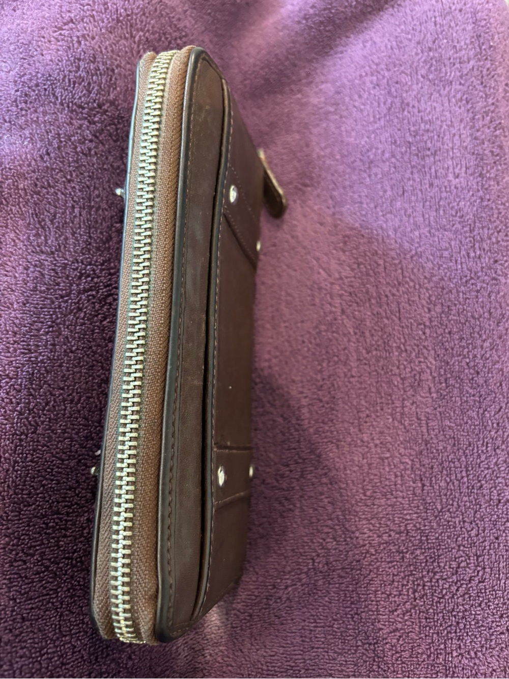 Coach Dark Brown Leather Wallet - Picture 6 of 10